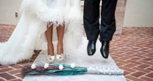 unique wedding ideas leicestershire - jumping the broom